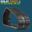 450x110x74 Rubber Track- Straight Bar
